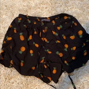 Brandy Melville Pineapple Shorts